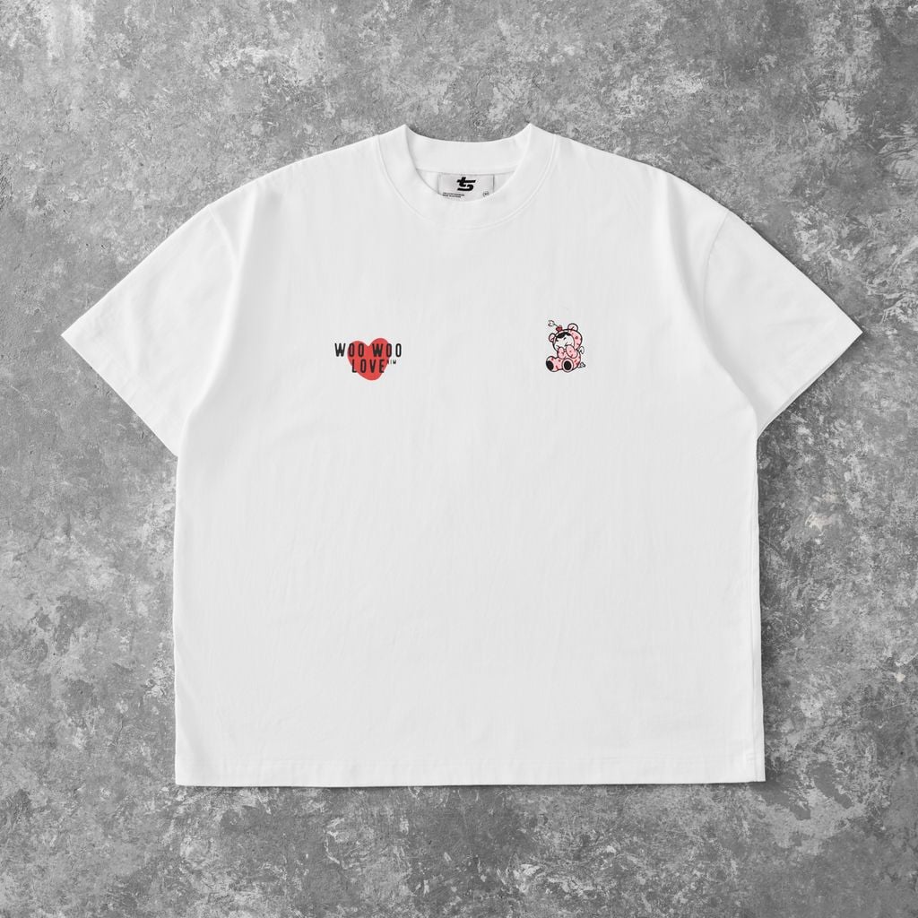  TSUN Love Him Teddy Tee - White 
