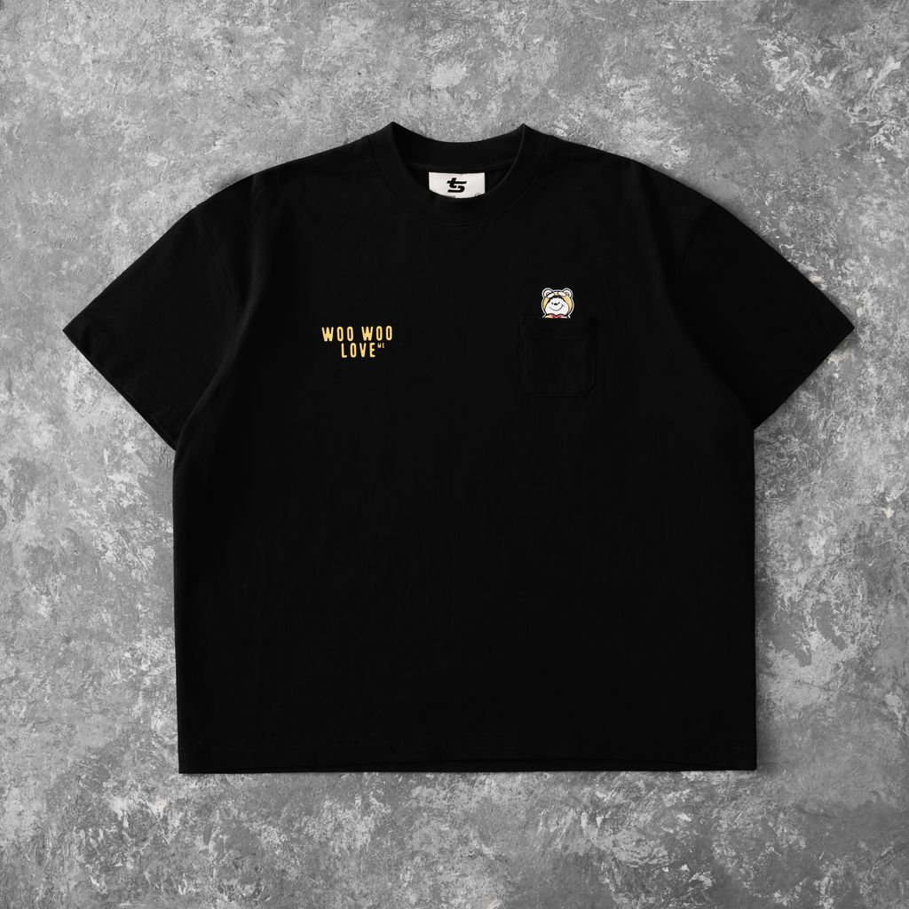  TSUN Love Me Teddy Tee - Black 