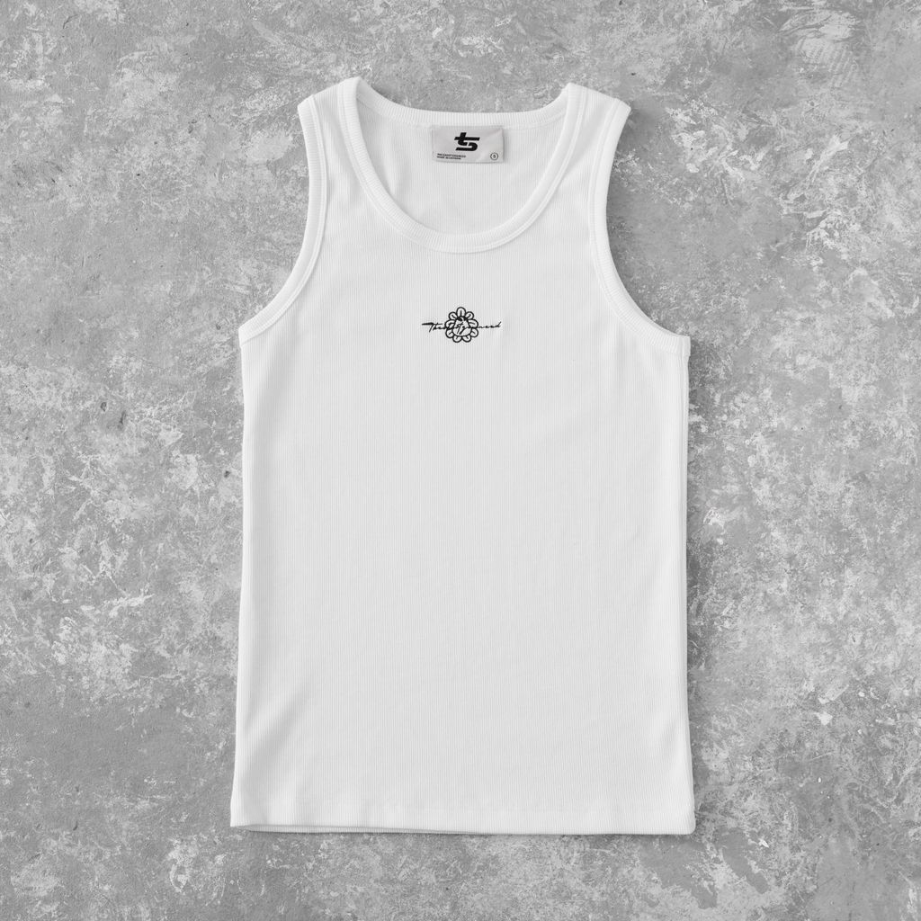  TSUN Woo Logo Tank Top - White / Áo Ba Lỗ Nam - Trắng 