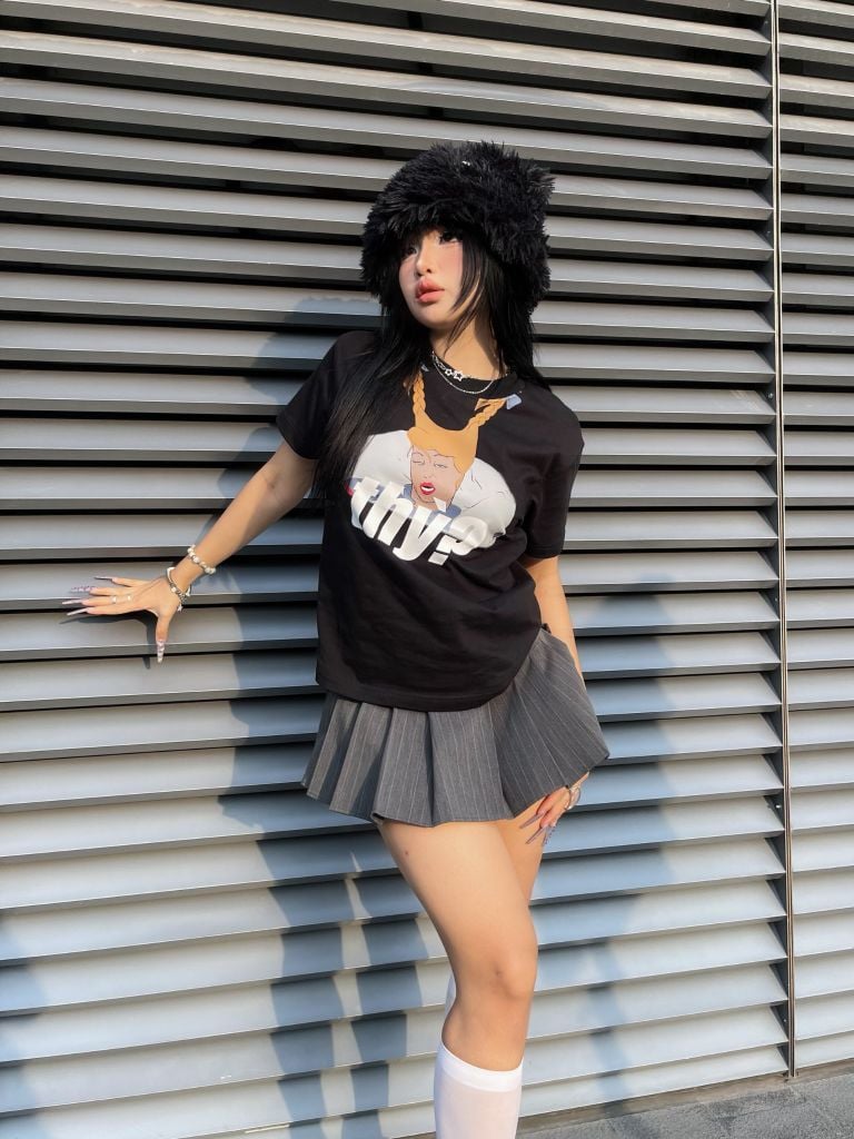  TSUN Thỳ Baby Tee - Black 