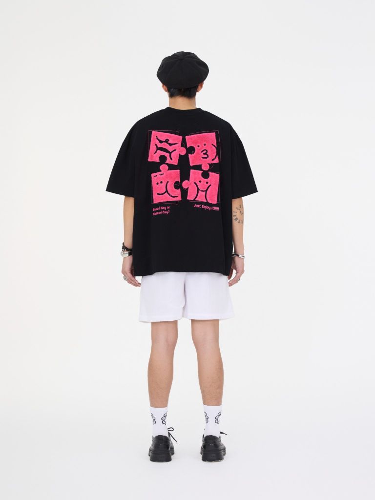  TSUN Puzzle Tee - Black 