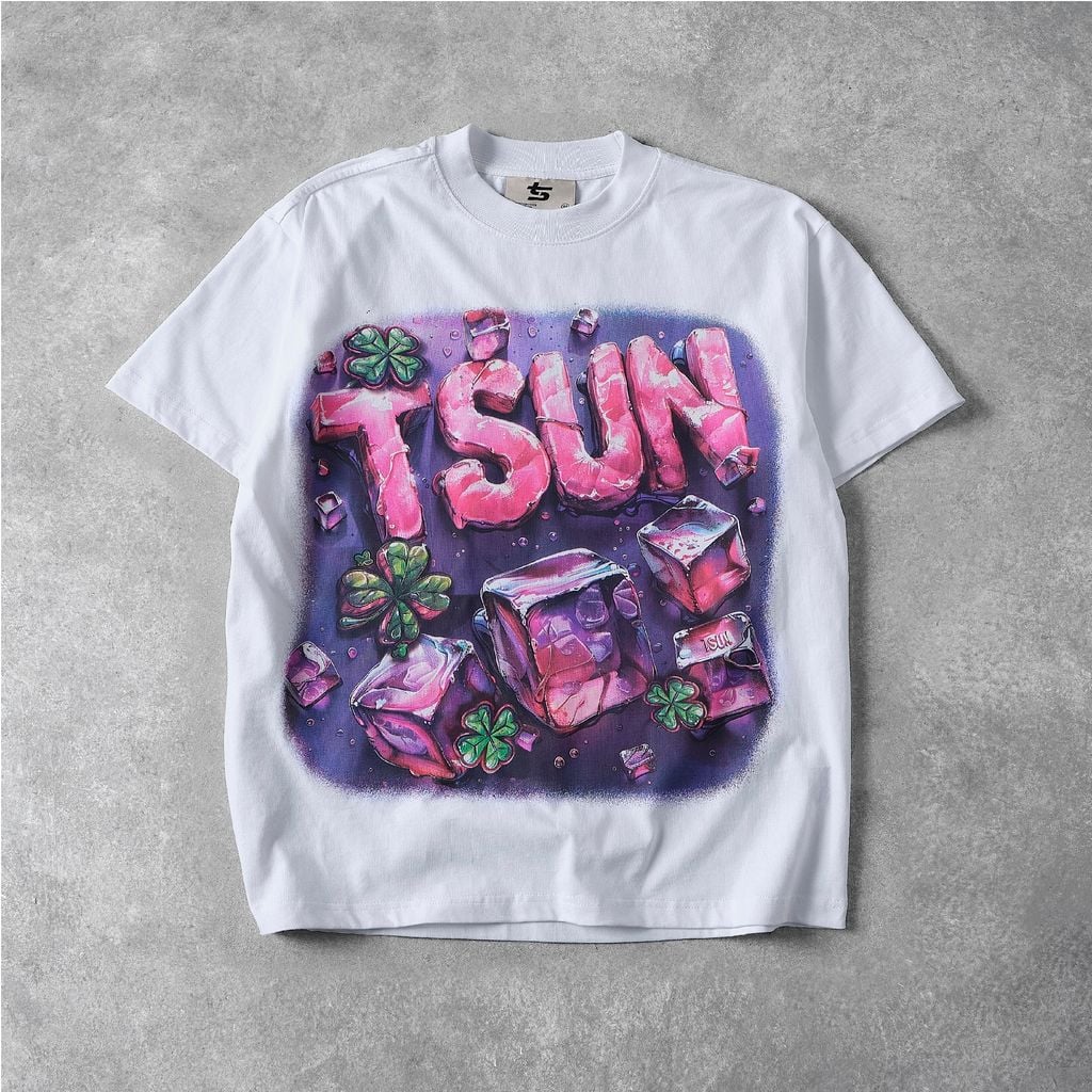  TSUN Ice Clover Tee - White 