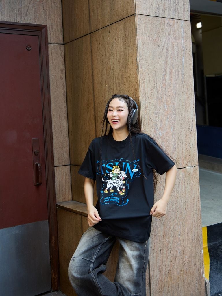  TSUN Dalmatian Tee - Black 