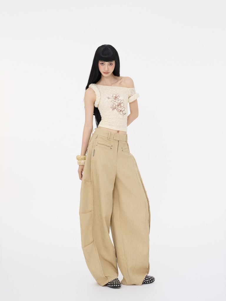  TSUN Ali Baggy Pants Brown - Quần Dài Nâu Ống Rộng 