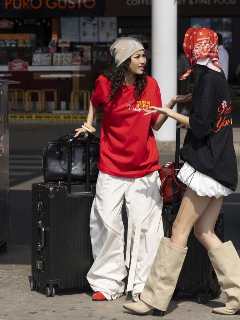  TSUN Lucky Teddy Tee - Red 