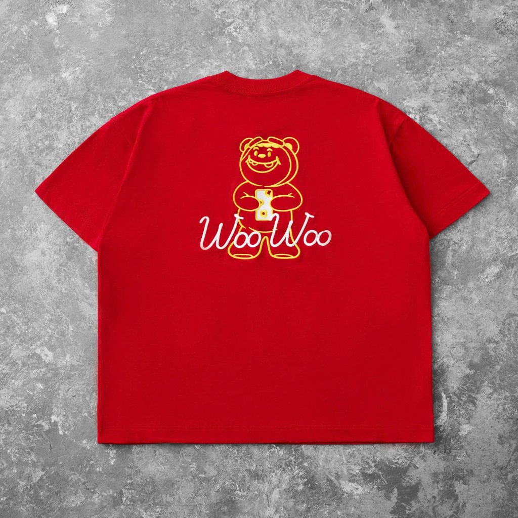  TSUN Lucky Teddy Tee - Red 