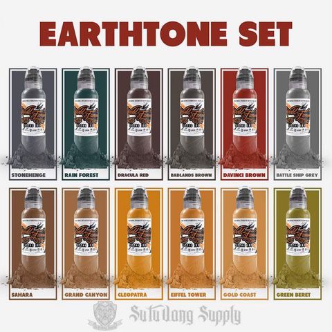 EARTHTONE SET 12 COLOR – 1OZ