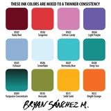 Bryan Sanchez M. Watercolor Ink Set Set 12 Màu