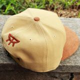 Mũ Snapback – Khaki Suede