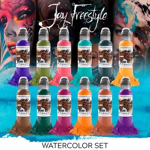 Jay Freestyle Watercolor Set 12 Màu