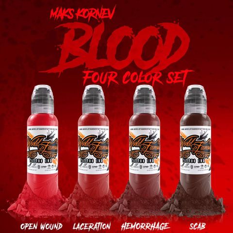 MAKS KORNEV’S BLOOD COLOR SET 4 COLOR