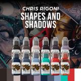 Chris Rigoni Shapes & Shadows Tattoo Ink Set 12 Màu