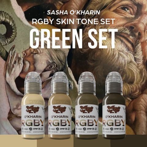 Sasha O'Kharin RGBY Green Set - Set 4 màu