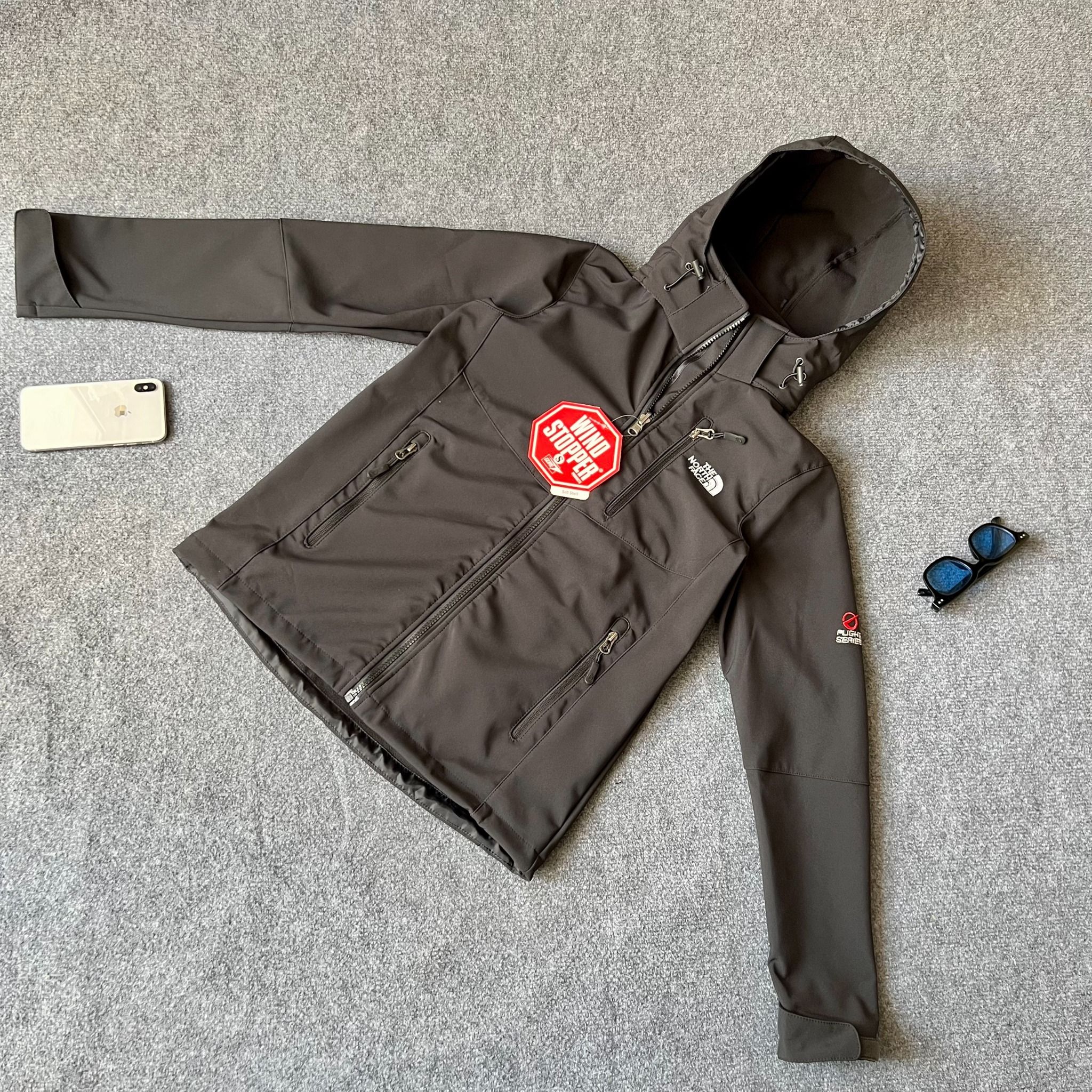  Áo khoác nữ The North Face Softshell Áo gió nữ mặt trong lót nỉ cực ấm áp đẹp cản gió chống nước tuyệt đối 