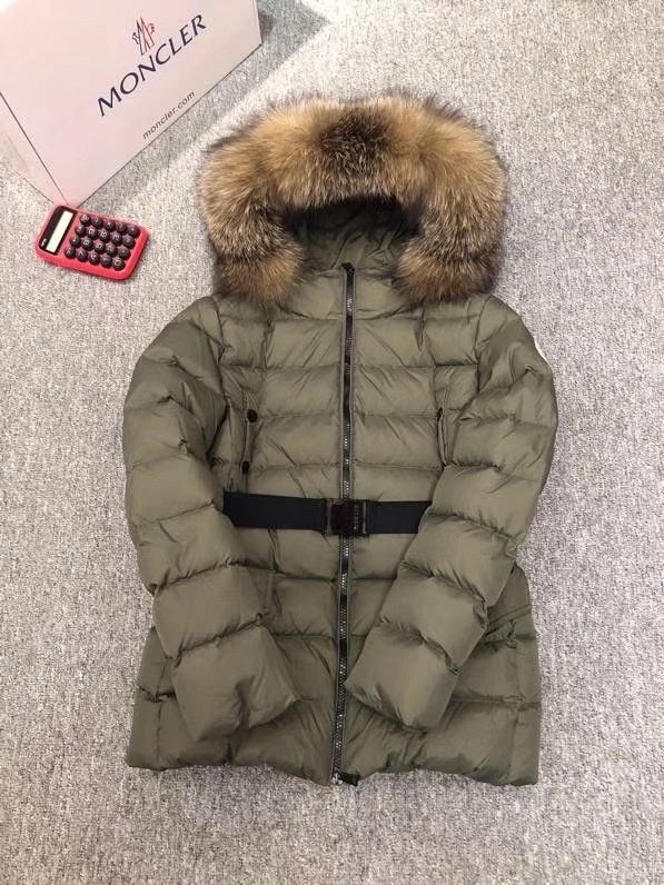  Áo Khoác Lông Vũ Nữ Moncler Nón Lông 