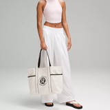  Túi Đeo Vai LULULEMON DAILY MULTI POCKET CANVAS TOTE 20L LOGO Thời Trang Sang Chảnh 