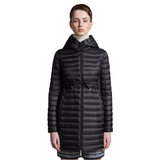  Áo Mangto MONCLER BARBEL Dáng Dài Nữ Mùa Đông Có Mủ - Thắt Lưng Thời Trang Chống Thấm Nước 