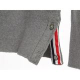  Áo thun tay dài nam nữ form slim fit Thom Browne 4-Bar 20216 Sweater chất vải len bông thiết kế tay áo kẻ sọc cao cấp 