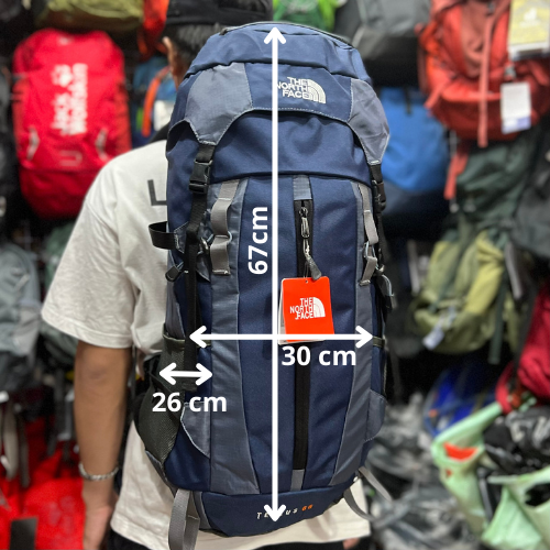  Balo du lịch thể thao leo núi The North Face Tellus 55 Backpack Trekking phượt nam nữ có khung trợ lực chống nước tốt 