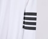  Áo Sweater nam nữ form rộng dáng Unisex Thom Browne 015 chất liệu len bông thiết kế tay áo kẻ 4 sọc cao cấp 
