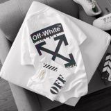  Áo thun tay ngắn unisex OFF-WHITE Áo phông tay ngắn nam nữ 100% cotton siêu thoáng mát 
