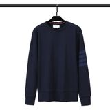  Áo Sweater nam nữ form rộng dáng Unisex Thom Browne 015 chất liệu len bông thiết kế tay áo kẻ 4 sọc cao cấp 