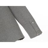  Áo thun tay dài nam nữ form slim fit Thom Browne 4-Bar 20216 Sweater chất vải len bông thiết kế tay áo kẻ sọc cao cấp 