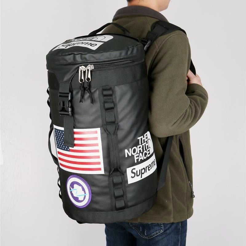  Balo du lịch phượt nam nữ The North Face Supreme Big Haul Túi trống dã ngoại gym chống thấm nuốc tuyệt đối 