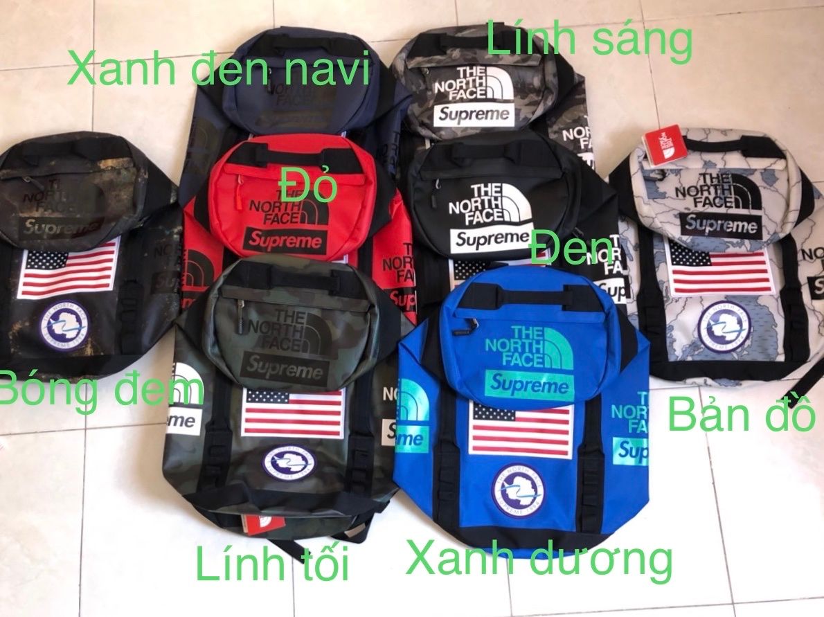  Balo du lịch phượt nam nữ The North Face Supreme Big Haul Túi trống dã ngoại gym chống thấm nuốc tuyệt đối 