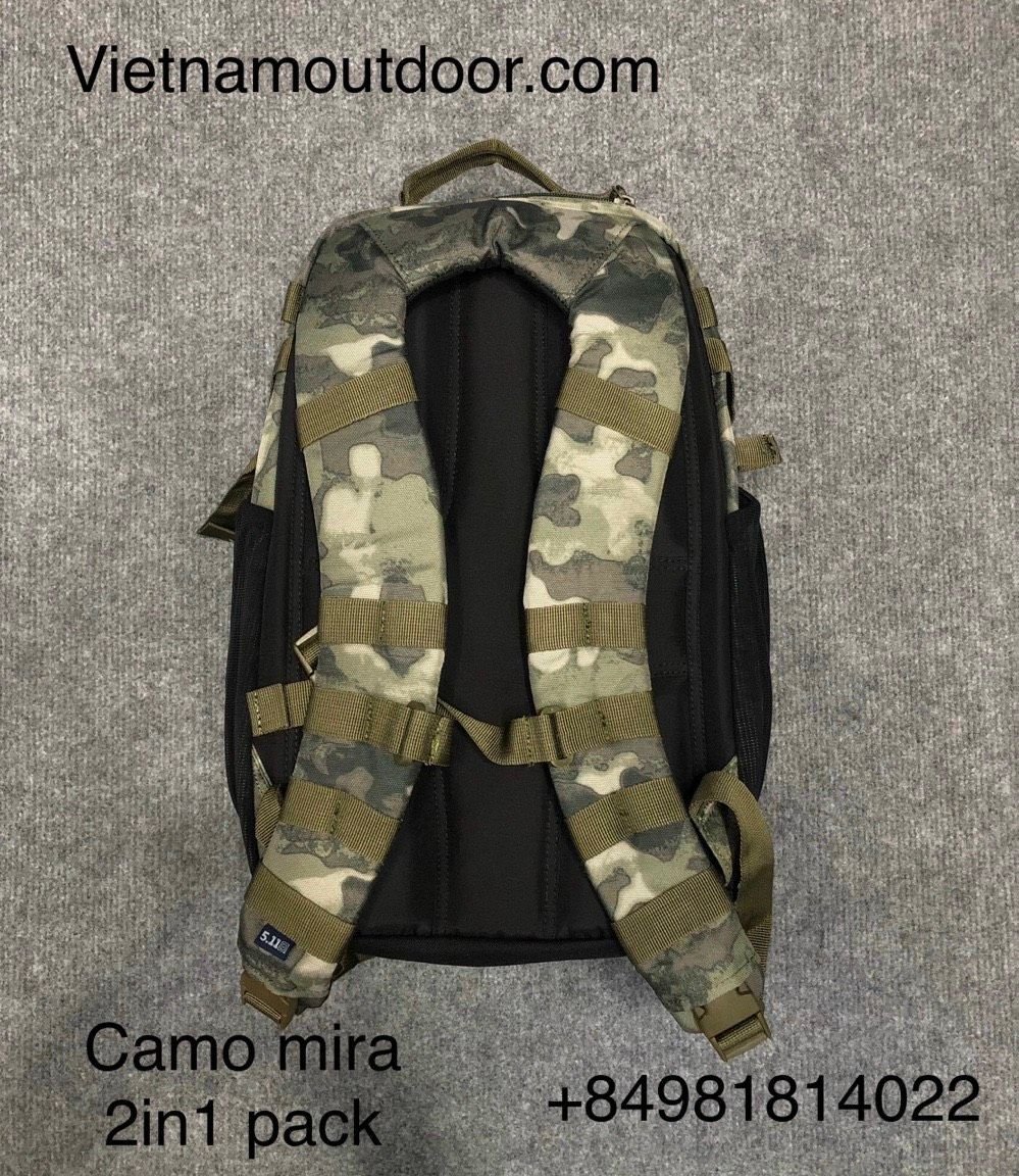  ⚡️ [ HÀNG XUẤT DƯ ] Balo 511 Camo mira 2in1 pack [CAO CẤP] 