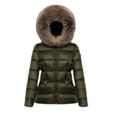  Áo Khoác Cổ Lông Nữ MONCLER BOED SHORT DOWN 