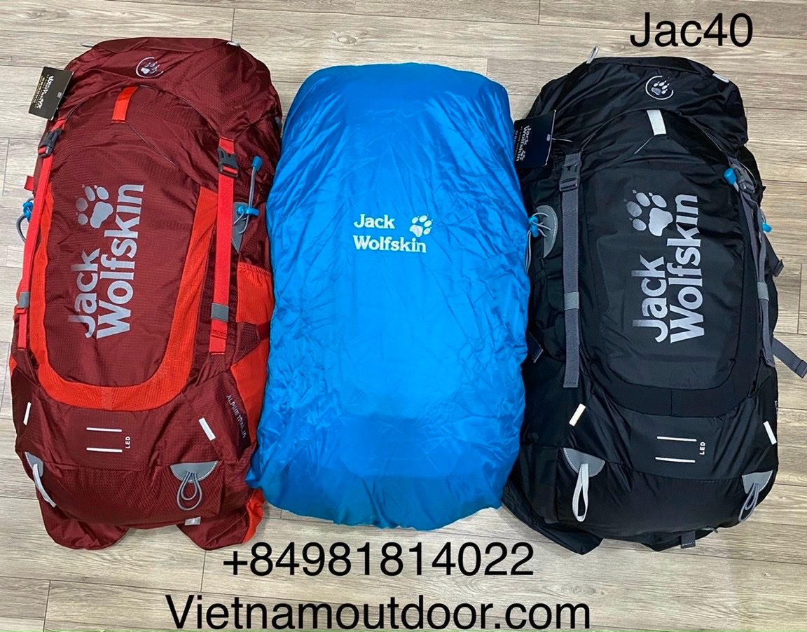  ⚡️ [ HÀNG XUẤT DƯ ]  Balo Jack wolskin alpine trail 40L model 2021 - Balo phượt - Balo du lịch 