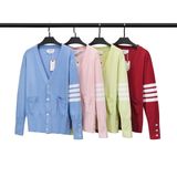  Áo Cardigan Tay Dài THOM BROWNE CASHMERE 4-BAR CLASSIC V-NECK CARDIGAN 
