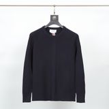  Áo thun tay dài nam nữ form slim fit Thom Browne 4-Bar 20216 Sweater chất vải len bông thiết kế tay áo kẻ sọc cao cấp 