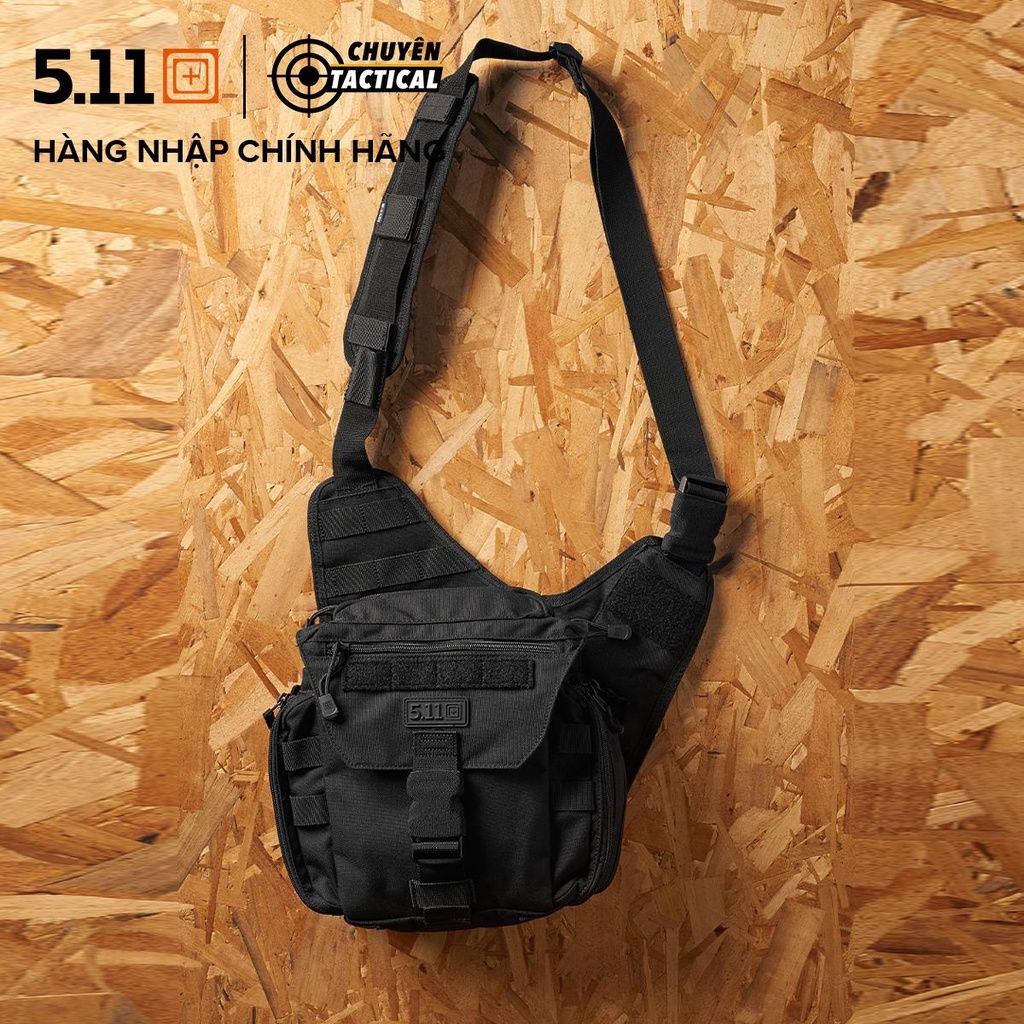  Túi đeo chéo 1 quai trước sau vải chống thấm nước 5.11 Tactical Push Pack 5L 