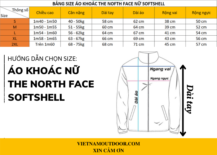  Áo khoác nữ The North Face Softshell Áo gió nữ mặt trong lót nỉ cực ấm áp đẹp cản gió chống nước tuyệt đối 