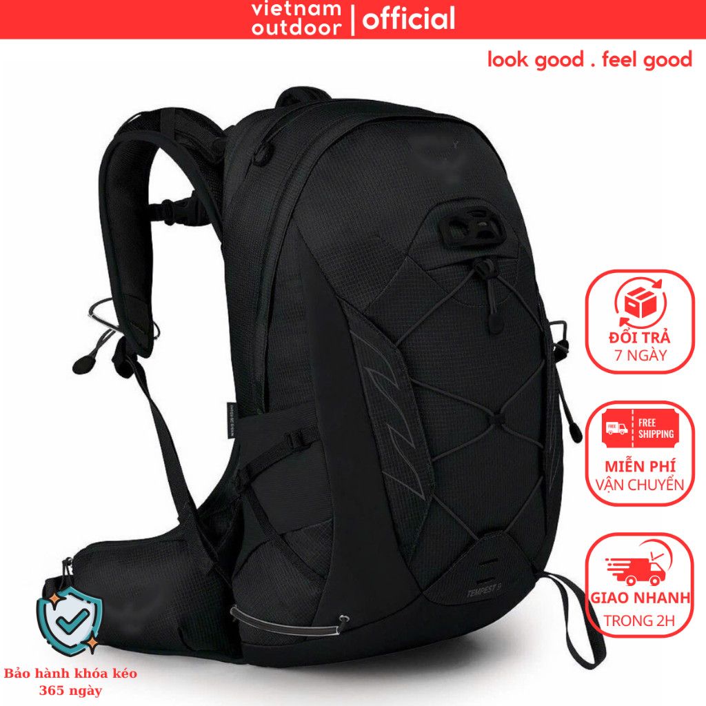  Balo Leo Núi Nam Nữ OS TEMPEST 9 BACKPACK Chống Thấm Nước Chuyên Nghiệp Có Trợ Lực Thời Trang 