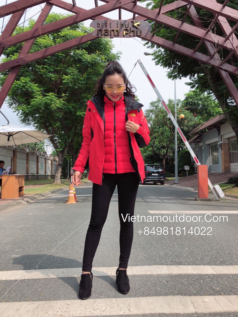  Áo khoác nữ The North Face 3 in 1 lông vũ 