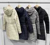  Áo Mangto MONCLER BARBEL Dáng Dài Nữ Mùa Đông Có Mủ - Thắt Lưng Thời Trang Chống Thấm Nước 