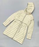  Áo Mangto MONCLER BARBEL Dáng Dài Nữ Mùa Đông Có Mủ - Thắt Lưng Thời Trang Chống Thấm Nước 