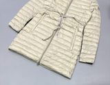  Áo Mangto MONCLER BARBEL Dáng Dài Nữ Mùa Đông Có Mủ - Thắt Lưng Thời Trang Chống Thấm Nước 