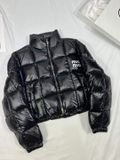  Áo Khoác Phao - Thời Trang Nữ Miu Miu Cropped nylon Down Coat Mùa Đông Chống Thấm Nước 
