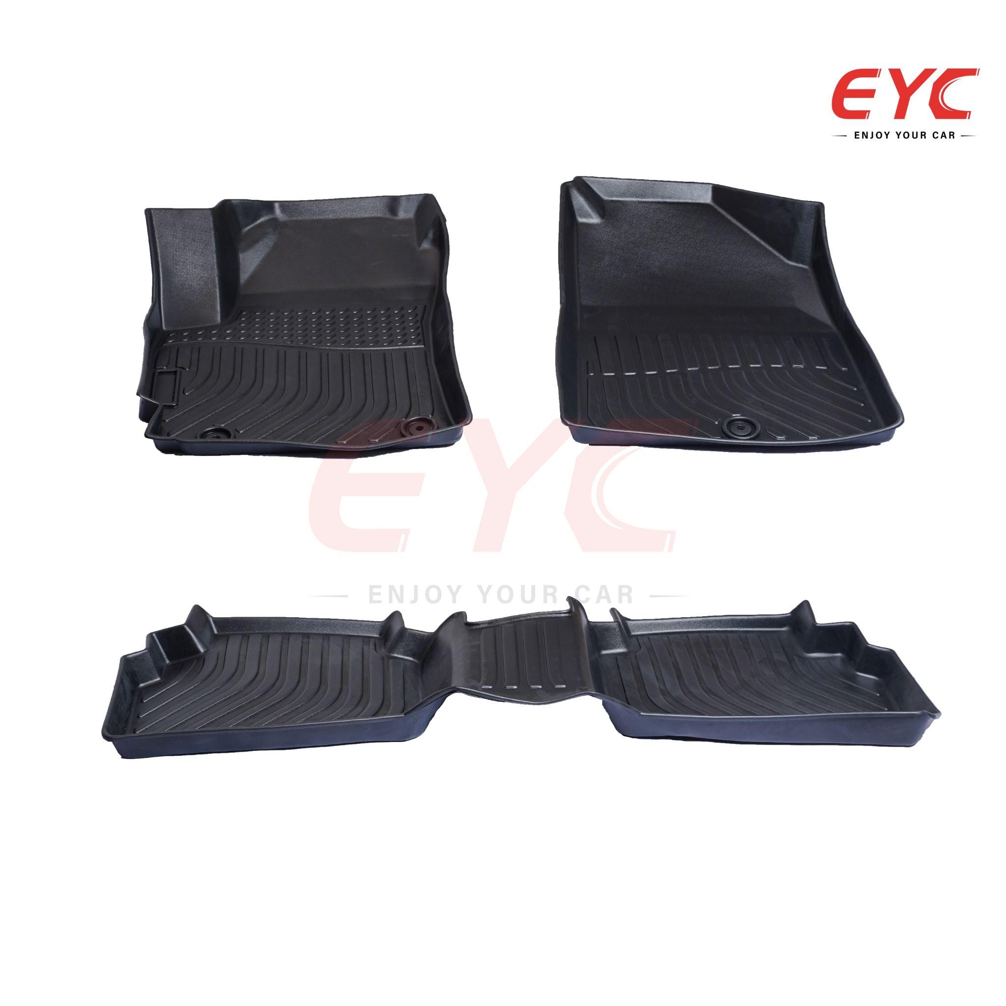  Thảm đúc cao cấp Kia Seltos 2019-2020 hãng EYC vật liệu TPV đen bóng, cứng 