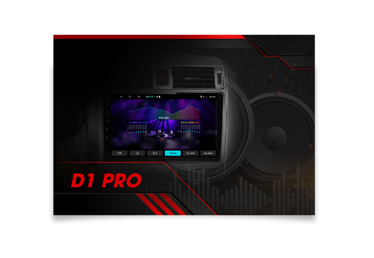  Màn hình Android LENOVO D1 PRO 4G cho ô tô - tích hợp giải trí đa năng 