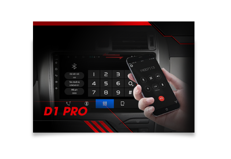  Màn hình Android LENOVO D1 PRO 4G cho ô tô - tích hợp giải trí đa năng 