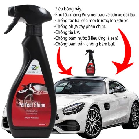 Chai xịt bóng sơn Polymer Protection Perfect Shine hãng nextzett mã: 98150515