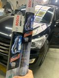  Bộ gạt mưa mềm BOSCH AEROTWIN xe HUYNDAI SANTAFE đời 2013 - 2014 - 2015 - 2016 - 2017 kích thước bên lái 26 INCH (65cm) bên phụ 14 INCH(35cm) 