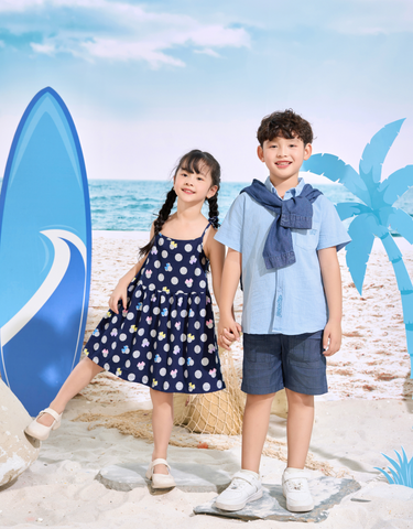 Váy Hai Dây Họa Tiết Chấm Bi Phong Cách Dễ Thương Thời Trang Xinh Xắn Dành Cho Bé Gái DFM0430 Thời Trang M2