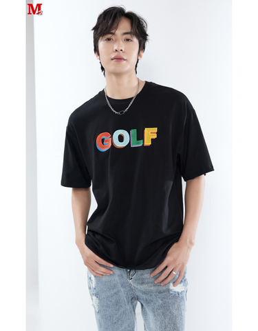 Áo Phông Unisex Cổ Tròn Tay Ngắn GOLF Trẻ Trung Năng động Tạo Phong Cách Thời Trang Giới Trẻ K0030769 Thời Trang M2