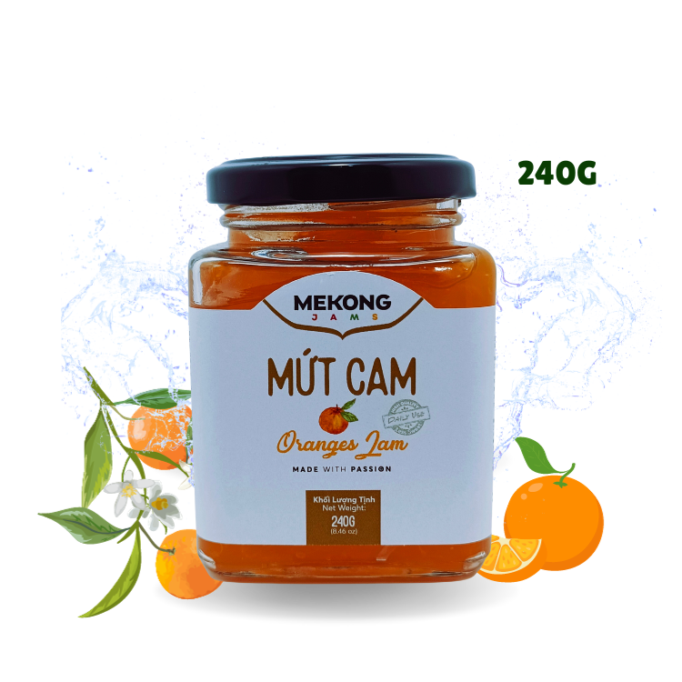 Mekong Jams Mứt trái cây (hũ thuỷ tinh 240g)